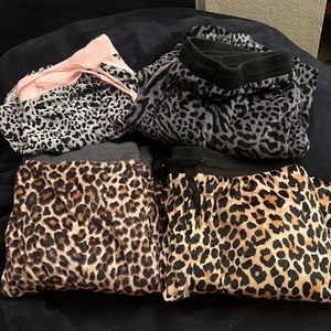 Women’s pajamas lot 3 long sweats & one shorts brand new
